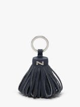 Leather Dahlia Key Chain Nathan baume Blue original n 100100N