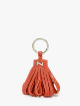 Leather Dahlia Key Chain Nathan baume Orange original n 100100N