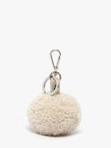 Shearling Pompom Keychain Nathan baume Beige nathan 200N