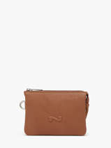 2-compartment  Coin Purse Original N Leather Nathan baume Brown original n 302N