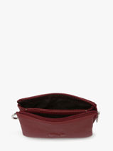 2-compartment  Coin Purse Leather Nathan baume Red original n 302N-vue-porte