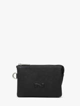 2-compartment  Coin Purse Original N Leather Nathan baume Black original n 302N