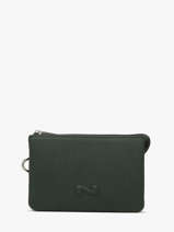 2-compartment Leather Pouch Nathan baume Green original n 283N