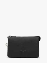 Trousse 2 Compartiments Cuir Nathan baume Noir original n 283N