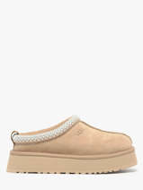Platform Tazz Ii In Leather Ugg Beige women 1174471