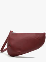 Sac Bandouli�re Large City Perle Cuir Nathan baume Rouge n city 1
