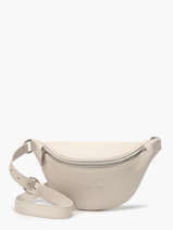 Sac Banane Small Derby Cuir Nathan baume Beige n city 25