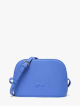 Sac Bandouli�re Lilou Cuir Nathan baume Bleu egee 2