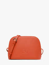 Sac Bandouli�re Lilou Cuir Nathan baume Orange egee 2