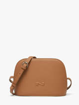 Sac Bandouli�re Lilou Cuir Nathan baume Marron egee 2