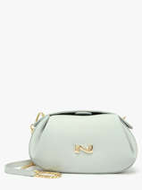 Sac Bandouli�re Nymphea Cuir Nathan baume Bleu nymphea 2