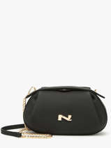 Sac Bandoulire Nymphea Cuir Nathan baume Noir nymphea 2