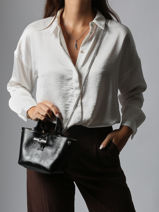 Longchamp Le roseau rock Messenger bag Black-vue-porte