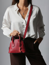 Shoulder Bag Belleville Leather Lancel Red belleville A13735-vue-porte