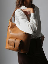 Shoulder Bag Premier Flirt Leather Lancel Brown premier flirt A13789-vue-porte