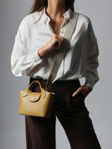 Longchamp Epure timeless Messenger bag Yellow-vue-porte