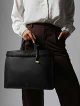 Cabas Faubourg Cuir Lancel Noir faubourg A13792-vue-porte