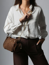 Sac Bandoulire Premium Cuir Gerard darel Marron premium DCS07400-vue-porte