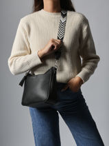 Shoulder Bag Grained Flora & co Green grained F8575-vue-porte