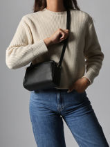 Sac Bandoulire Grained Miniprix Noir grained KJ62069-vue-porte