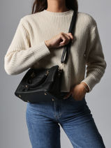 Shoulder Bag Grained Miniprix Black grained H6931-vue-porte