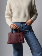 Shoulder Bag Grained Miniprix Red grained H6931-vue-porte