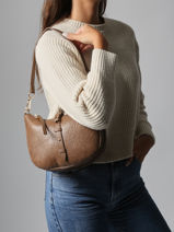 Shoulder Bag Bride Lulu castagnette Brown bride ZAYDEN-vue-porte