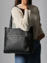 Shoulder Bag Soft Lulu castagnette Black soft ZACARI-vue-porte