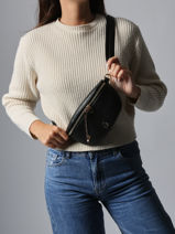 Belt Bag Lulu castagnette Black zip ZINH-vue-porte