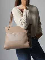Sac Port paule Soft Lulu castagnette Marron soft ZACARI-vue-porte