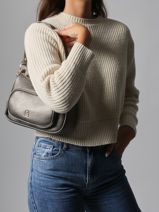 Shoulder Bag Pocket Lulu castagnette Silver pocket ZAHYNA-vue-porte