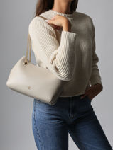 Sac Port paule Minimal Mono Polyester Recycl Calvin klein jeans Beige minimal mono 4F3205G-vue-porte