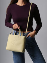 Sac Port Main Sculpted Calvin klein jeans Jaune sculpted 4K3111G-vue-porte