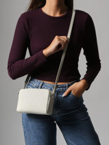 Shoulder Bag Sculpted Calvin klein jeans White sculpted 4K3036G-vue-porte
