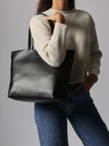 Sac Port paule Th Logotape Polyester Tommy hilfiger Noir th logotape AW17693-vue-porte