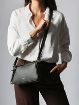 Shoulder Bag Faubourg Leather Lancel Green faubourg A13524-vue-porte