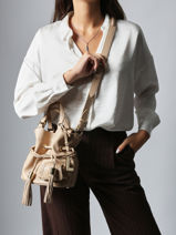 Small Tote Bag Premier Flirt Lancel Beige premier flirt A10109-vue-porte