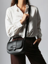 Sac Bandoulire Sienna Cuir Lancel Noir sienna A13719-vue-porte