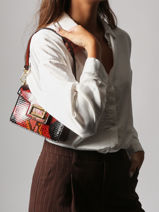 Shoulder Bag Angele Leather Lancel Red angele A13776-vue-porte