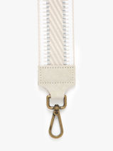 Bandouli�re De Sac Milano Beige velvet VE25LIOV-vue-porte