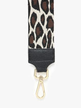 Bandoulire De Sac Milano Beige caviar CA25LGOB-vue-porte