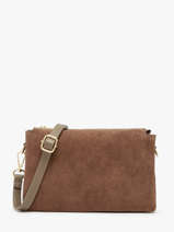 Shoulder Bag Velvet Caviar Leather Milano Beige velvet caviar VC24117