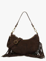 Shoulder Bag Velvet Milano Brown velvet VE25064