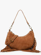 Sac Port paule Velvet Milano Marron velvet VE25064