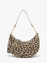 Shoulder Bag Velvet Leopardo Milano Beige velvet leopardo VL25064