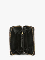 Portefeuille Cuir Paul marius Noir leopard ALICELEO-vue-porte