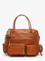 Sac  Main 90's Cuir Paul marius Marron 90's DANDY90S