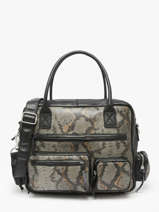 Sac  Main Python Cuir Paul marius Noir python DANDP90S