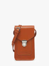 Le Porte-tlphone Cuir Paul marius Marron vintage TELEPHON