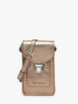 Le Porte-t�l�phone Cuir Paul marius Or vintage TELEPHON